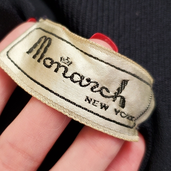 50s 60s Vintage Gimbels Navy Blue Mod Pencil Skirt & Cropped Jacket Set - Picture 5 of 9